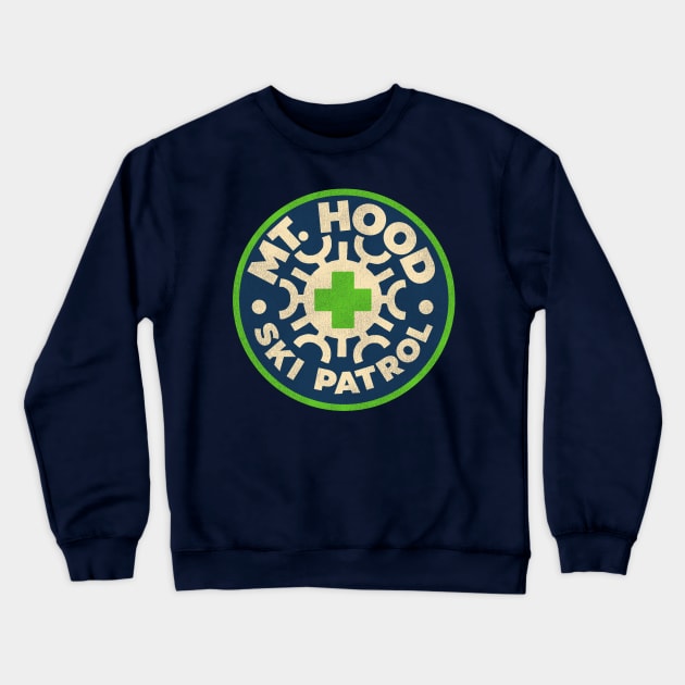 Mt Hood Oregon Ski Patrol Crewneck Sweatshirt by darklordpug